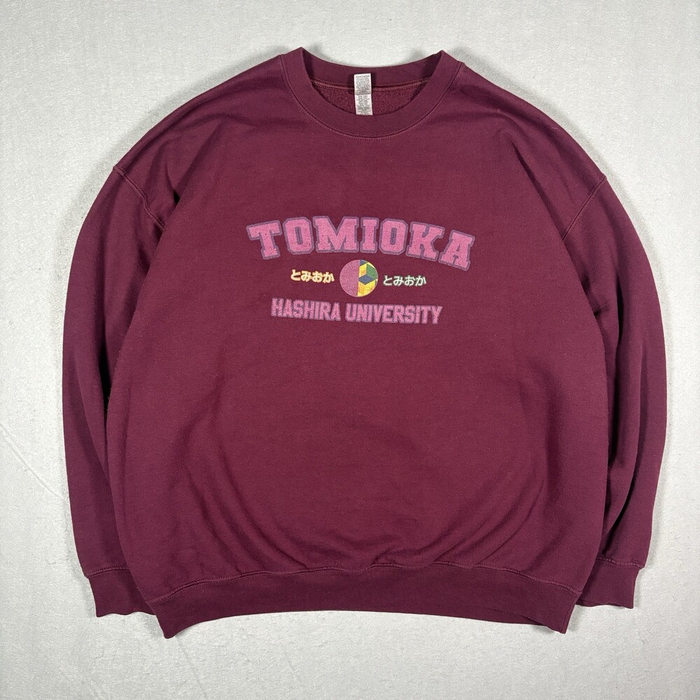 Demon Slayer Tomika Burgundy Sweater Size XL